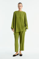 Benetti Belted Detail Trousers Set - Khaki