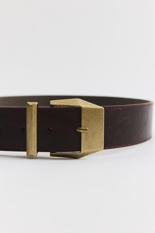 Flexi Gold Tokalı Kemer - Bordo