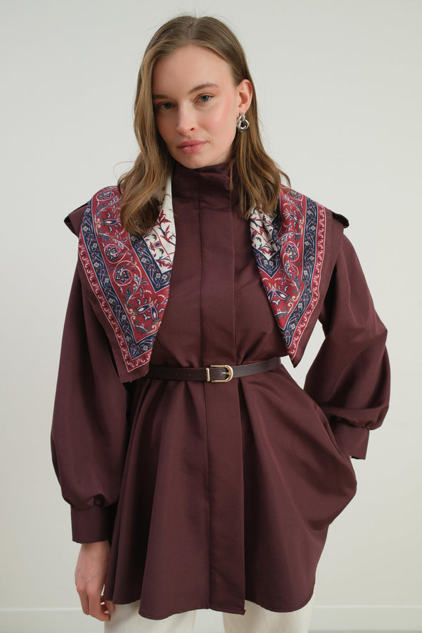 Isolde Allerli Trençkot - Bordo