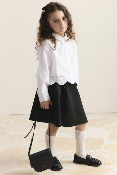 Lara Scuba Skirt - Black