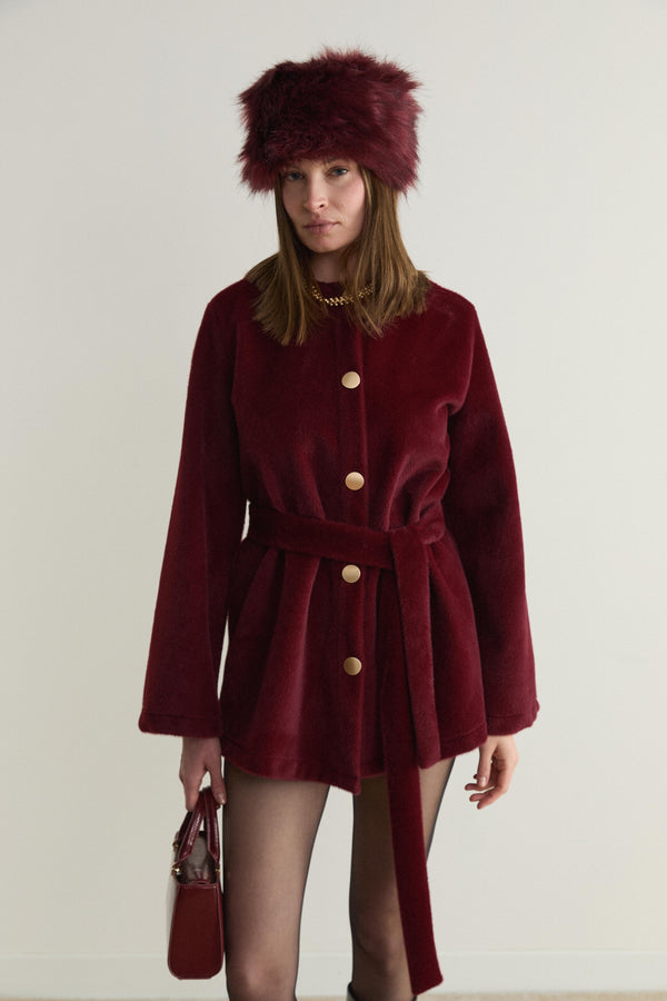 Mary Kemerli Goldfox Kaban - Bordo