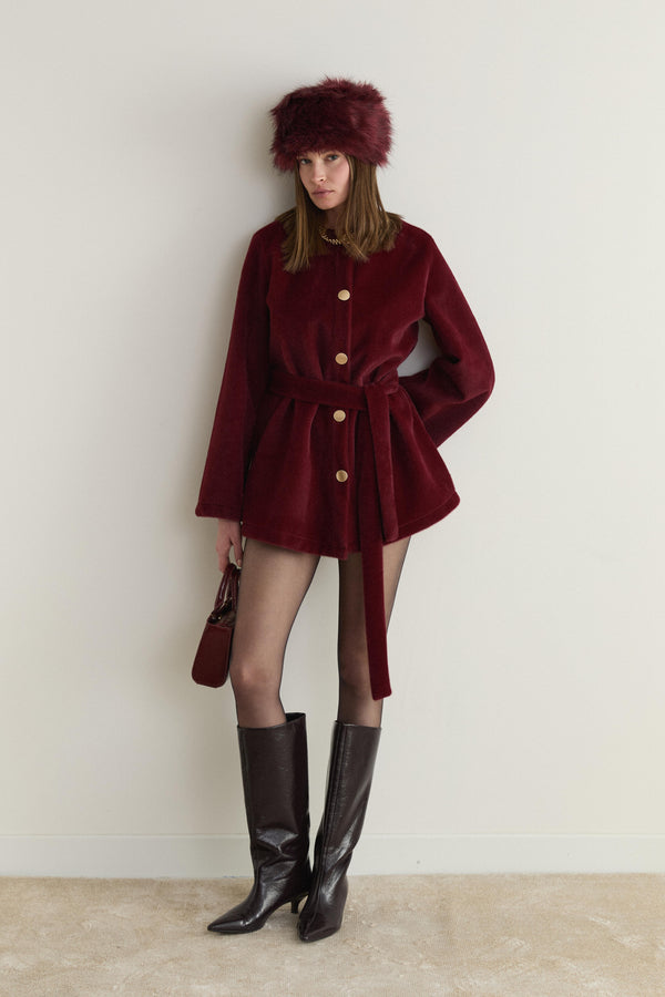 Mary Kemerli Goldfox Kaban - Bordo