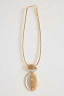 Oval Metal Kolye - Mix