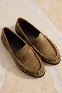 Palermo Casual Hakiki Süet Makosen - Bej