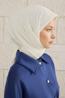 Pleated Scarf - Ecru