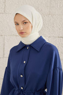 Pleated Scarf - Ecru