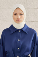 Pleated Scarf - Ecru