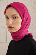 Pleated Scarf - Fuchsia