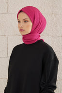 Pleated Scarf - Fuchsia