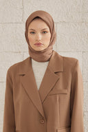 Pleated Scarf - Brown