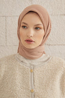Pleated Scarf - NUDE