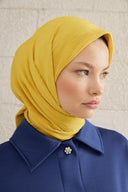 Pleated Scarf - Yellow