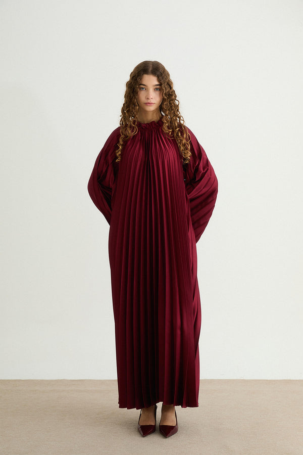 Premium Pilisoley Elbise - Bordo