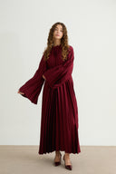 Premium Pilisoley Elbise - Bordo