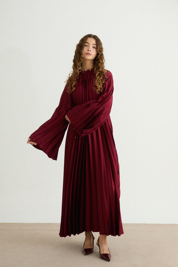 Premium Pilisoley Elbise - Bordo