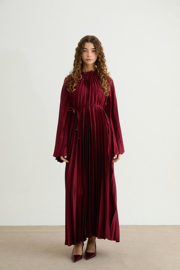 Premium Pilisoley Elbise - Bordo