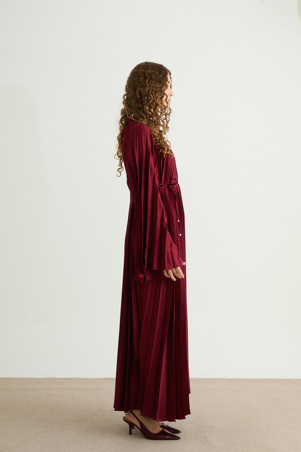 Premium Pilisoley Elbise - Bordo