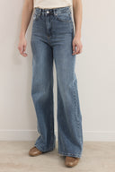 Regular Fit Denim Pantolon - Buz Mavisi