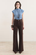 Regular Fit Denim Pantolon - Kahverengi