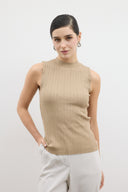 Ribana Kolsuz Triko Body - Camel