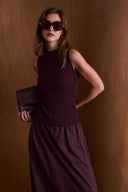 Ribana Kolsuz Triko Body - Mor