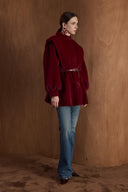 Senova Apolet Detay Goldfox Kaban - Bordo