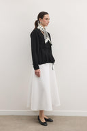 Shadow Peplum Triko Hırka - Siyah