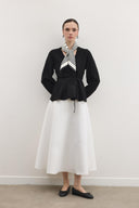 Shadow Peplum Triko Hırka - Siyah