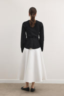 Shadow Peplum Triko Hırka - Siyah