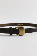 Strap Tokalı Deri Kemer - Acı Kahve