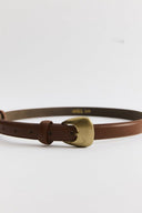 Strap Tokalı Deri Kemer - Taba