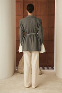 Volan Kol Blazer Ceket - Antrasit
