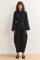 Wide Leg Gabardin Pantolon - Siyah